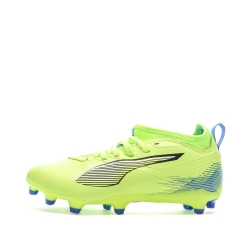 Chaussures de Foot Jaune Fluo Junior Puma Ultra 5 Match FG/AG