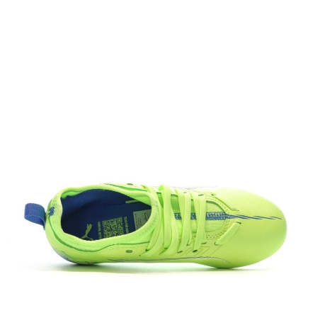 Chaussures de Foot Jaune Fluo Junior Puma Ultra 5 Match FG/AG