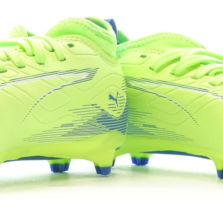 Chaussures de Foot Jaune Fluo Junior Puma Ultra 5 Match FG/AG