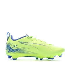 Chaussures de football Jaune Fluo Garçon Puma Ultra 5 Play FG/AG