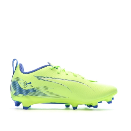Chaussures de football Jaune Fluo Garçon Puma Ultra 5 Play FG/AG