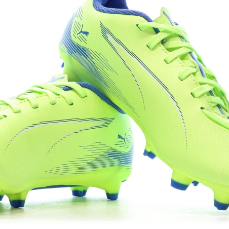 Chaussures de football Jaune Fluo Garçon Puma Ultra 5 Play FG/AG