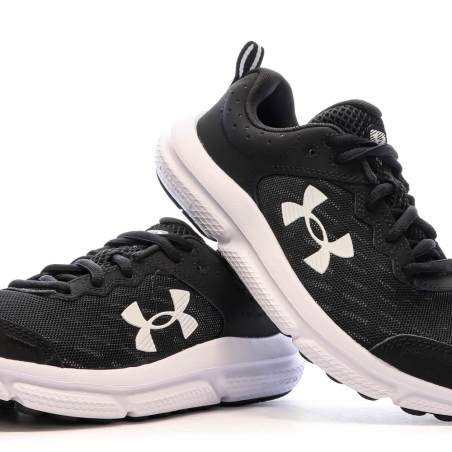 Chaussures de running Noire/Blanche Garçon Under Armour Bgs Assert