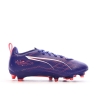 Chaussures de football Violette Garçon Puma Ultra 5 Play FG/AG
