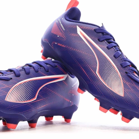 Chaussures de football Violette Garçon Puma Ultra 5 Play FG/AG