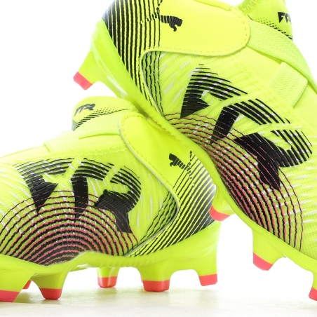 Chaussures de Foot Jaunes Junior Puma Future 8 Match Ll FG