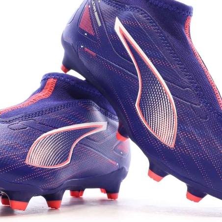 Chaussures de football Violettes Garçon Puma Ultra 5 FG/AG