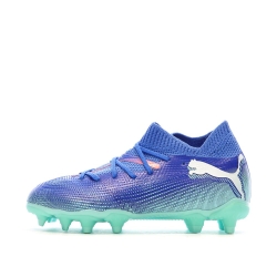 Chaussures de Foot Bleues Enfant Puma Future 7 Match FG/AG