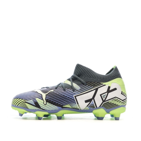 Chaussures football Marine/Vert Garçon Puma Future 7 Match