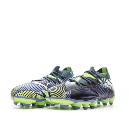 Chaussures football Marine/Vert Garçon Puma Future 7 Match
