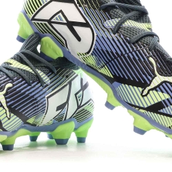 Chaussures football Marine/Vert Garçon Puma Future 7 Match