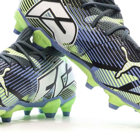 Chaussures football Marine/Vert Garçon Puma Future 7 Match