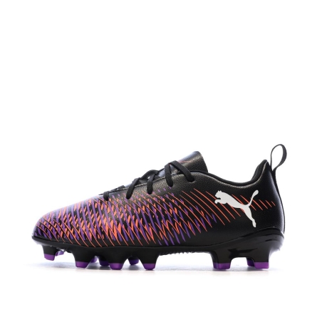 Chaussures de Foot Noir/Violet Junior Puma Future 8 Play FG/AG Jr