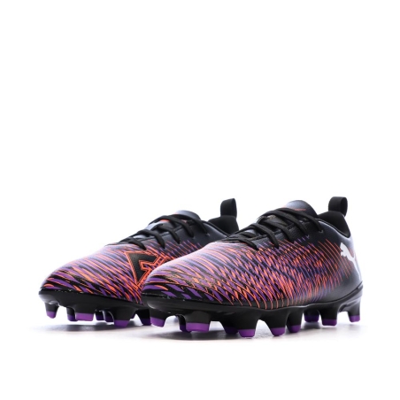Chaussures de Foot Noir/Violet Junior Puma Future 8 Play FG/AG Jr