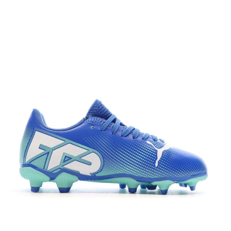 Chaussures de football Bleu Garçon Puma Future 7 Play FG/AG