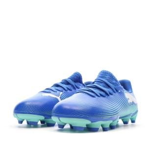 Chaussures de football Bleu Garçon Puma Future 7 Play FG/AG