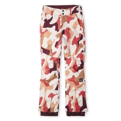 Pantalon de Ski Imprimé Blanc/Rouge Fille O'Neill Star Printed