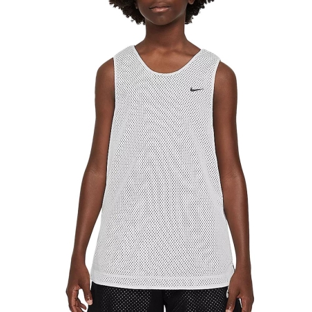 Maillot de Basketball Réversible Blanc Garçon Nike Reversible Jsy Tank