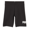 Short Noir Fille Puma Logo Tight