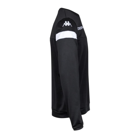 Sweat Noir/Blanc Garçon Kappa Lido