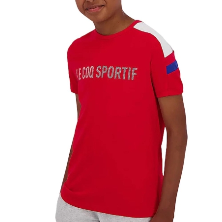 T-Shirt Rouge Garçon Le Coq Sportif Mini