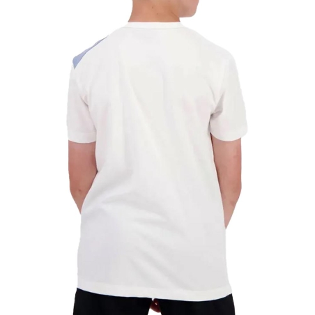 T-Shirt Blanc/Bleu Garçon Le Coq Sportif Graphique N°1