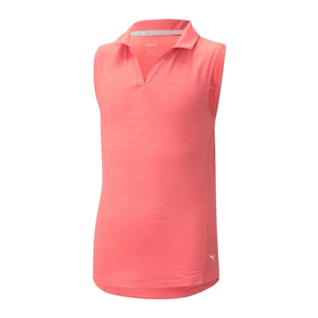 Polo Rose Fille Puma Coast
