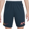 Short de Foot Marin/Orange Junior Nike KM