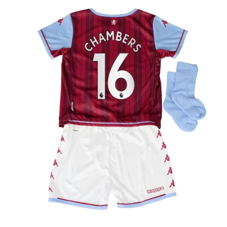 Aston Villa Kit Domicile Rouge/Bleu Bébé Kappa 2021/2022