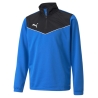 Sweat 1/4 de zip Noir/Bleu Garçon Puma Indrise