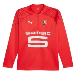 Stade Rennais Sweat 1/4 zip Rouge Enfant Puma 2023/2024