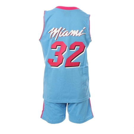 Miami Ensemble de basket Bleu/Rose Enfant Sport Zone