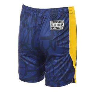 Short de Basketball Bleu/Jaune Garçon NBA Golden State Warrior