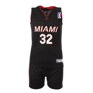 Miami Heat Ensemble de basket Noir/Rouge Junior Sport Zone