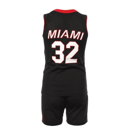 Miami Heat Ensemble de basket Noir/Rouge Junior Sport Zone