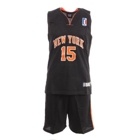 New York Ensemble de basket Noir/Orange Enfant Sport Zone