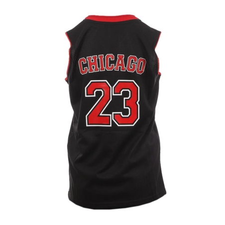 Chicago Bulls Maillot de basket Noir/Rouge Enfant Sport Zone