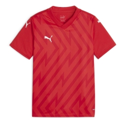 Maillot de football Rouge Garçon Puma Teamglory Jersey Jr