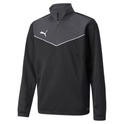 Sweat 1/4 de zip Noir/Gris Garçon Puma Indrise