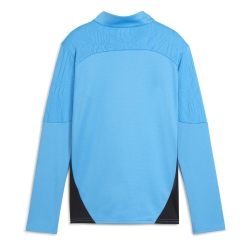 OM Sweat 1/4 Zip Training Bleu Junior Puma 2024/2025