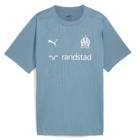 OM Maillot Training Bleu/Beige Junior Puma 24/25