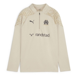 OM Haut d'entraînement Beige Garçon Puma 23/24