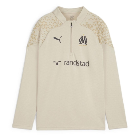 OM Haut d'entraînement Beige Garçon Puma 23/24