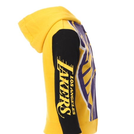 Sweat Zippé Jaune/Violet Garçon NBA Los Angeles Lakers