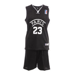 Paris Ensemble de basket Noir/Blanc Enfant Sport Zone