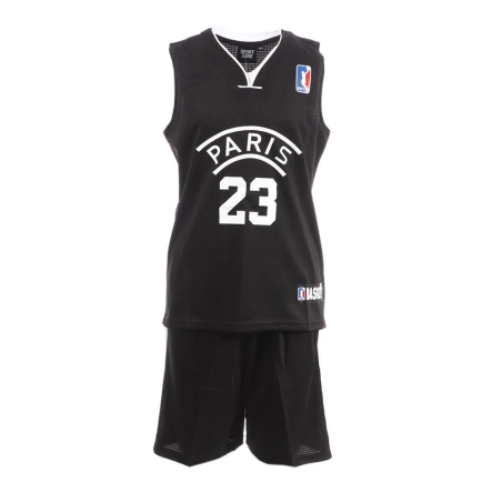 Paris Ensemble de basket Noir/Blanc Enfant Sport Zone