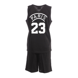 Paris Ensemble de basket Noir/Blanc Enfant Sport Zone