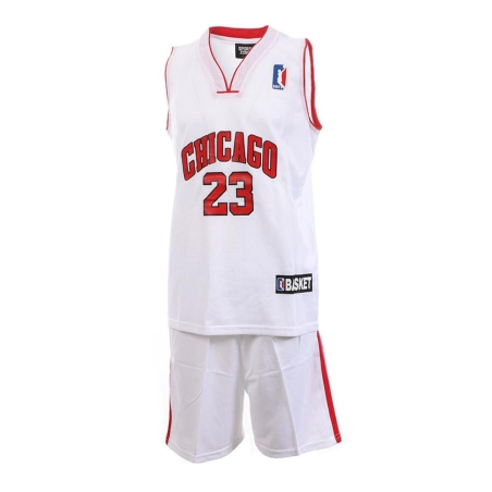 Chicago Bulls Ensemble de basket Blanc Enfant Sport Zone