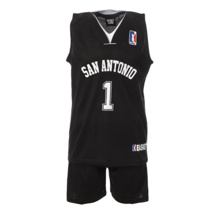 San Antonio Ensemble de basket Noir Enfant Sport Zone