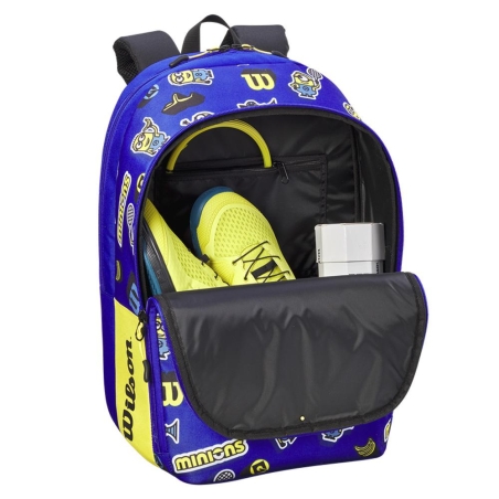 Sac de Tennis Bleu/Jaune Garçon Wilson Minions 3